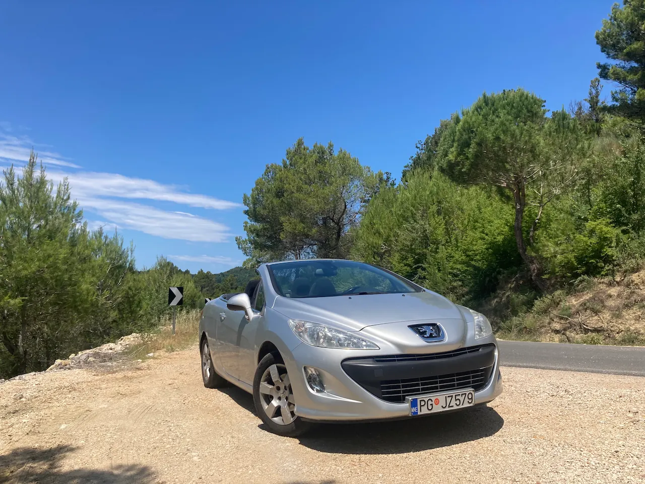 My rented convertible