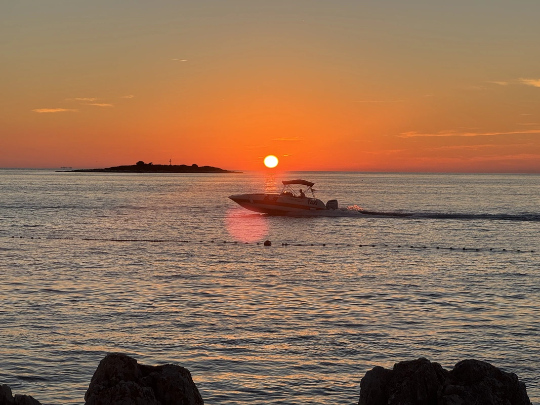 Sunset near Poreč, Croatia in September 2026